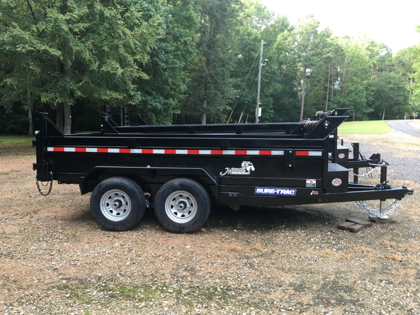 2021 Black Sure-Trac 6ft X 12ft 5 Ton , located at 1330 Rainey Rd., Macon, 31220, (478) 960-1044, 32.845638, -83.778687 - Brand New 5 Ton 2021 Sure Trac Brand 6ft X 12ft Dump Trailer! Sure Trac Builds the Finest Dump Trailers Built Today! This Fantastic Quality is Seen Everywhere You Look! 20" Tall Solid Steel Plate Walls are Heavy Duty! Full Length Heavy Duty Tarp! 5 Ton Total Capacity, or 10,000lbs! This Fantas - Photo#0