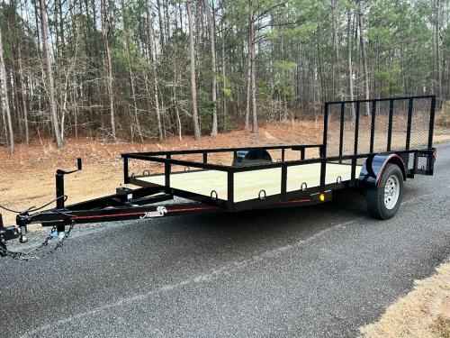Sold! 6.5ft X 14ft Single Axle HD Utility Trailer w/Beavertail, for Easy Loading!