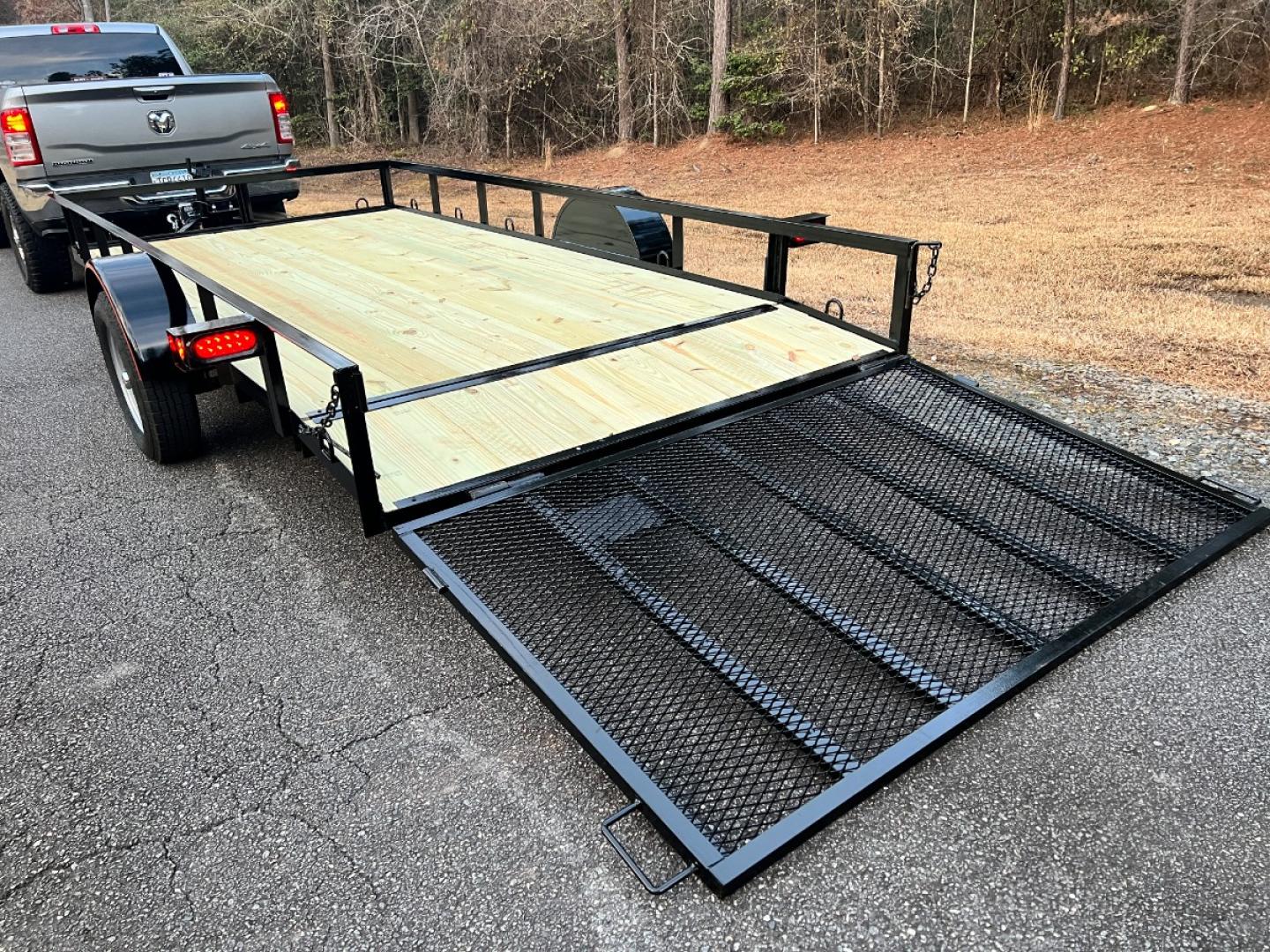 2024 Black Macon Custom Trailers 6.5ft X 14ft Utility , located at 1330 Rainey Rd., Macon, 31220, (478) 960-1044, 32.845638, -83.778687 - 6ft 6" Wide X 14ft Long Utility Trailer is Really Loaded Out! 24" Beavertail Floor at the Rear, Makes it Easy to Load! Haul Lawn Tractor, Lawn Mowers, Landscaping Equipment, Water Tanks, ATV's, Etc. 3,500 lb Axle, 7 Pin Connector Heavy Duty with 2" X 3" Angle Iron Floor Joists! Most Companies - Photo#12