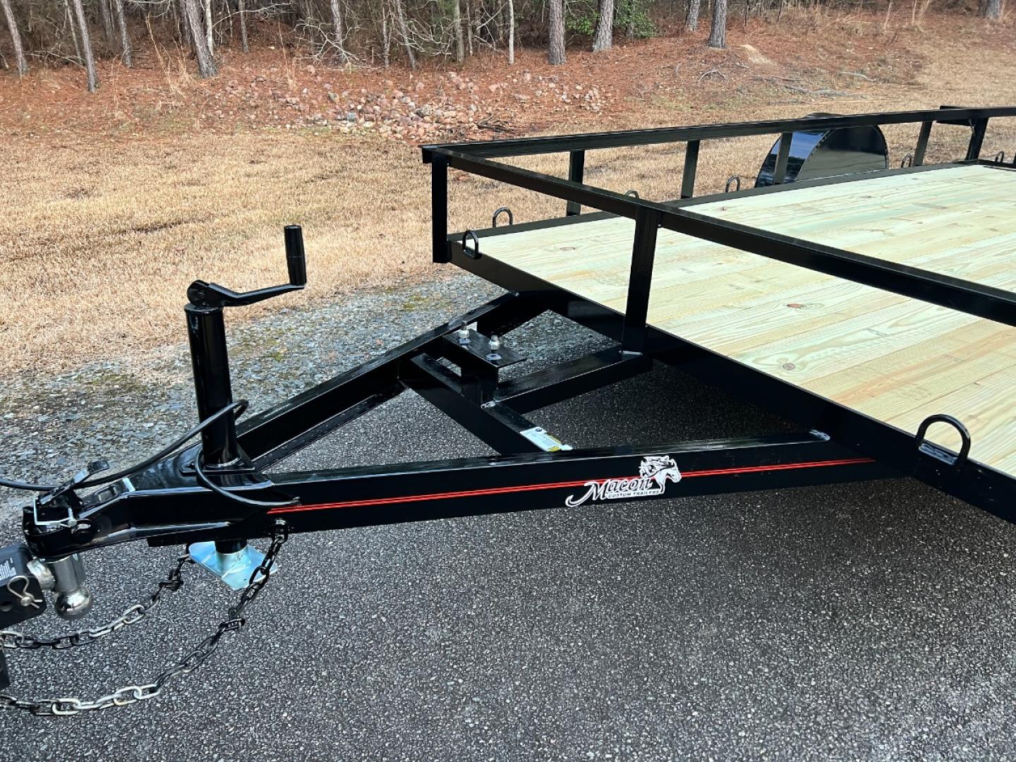 2024 Black Macon Custom Trailers 6.5ft X 14ft Utility , located at 1330 Rainey Rd., Macon, 31220, (478) 960-1044, 32.845638, -83.778687 - 6ft 6" Wide X 14ft Long Utility Trailer is Really Loaded Out! 24" Beavertail Floor at the Rear, Makes it Easy to Load! Haul Lawn Tractor, Lawn Mowers, Landscaping Equipment, Water Tanks, ATV's, Etc. 3,500 lb Axle, 7 Pin Connector Heavy Duty with 2" X 3" Angle Iron Floor Joists! Most Companies - Photo#4