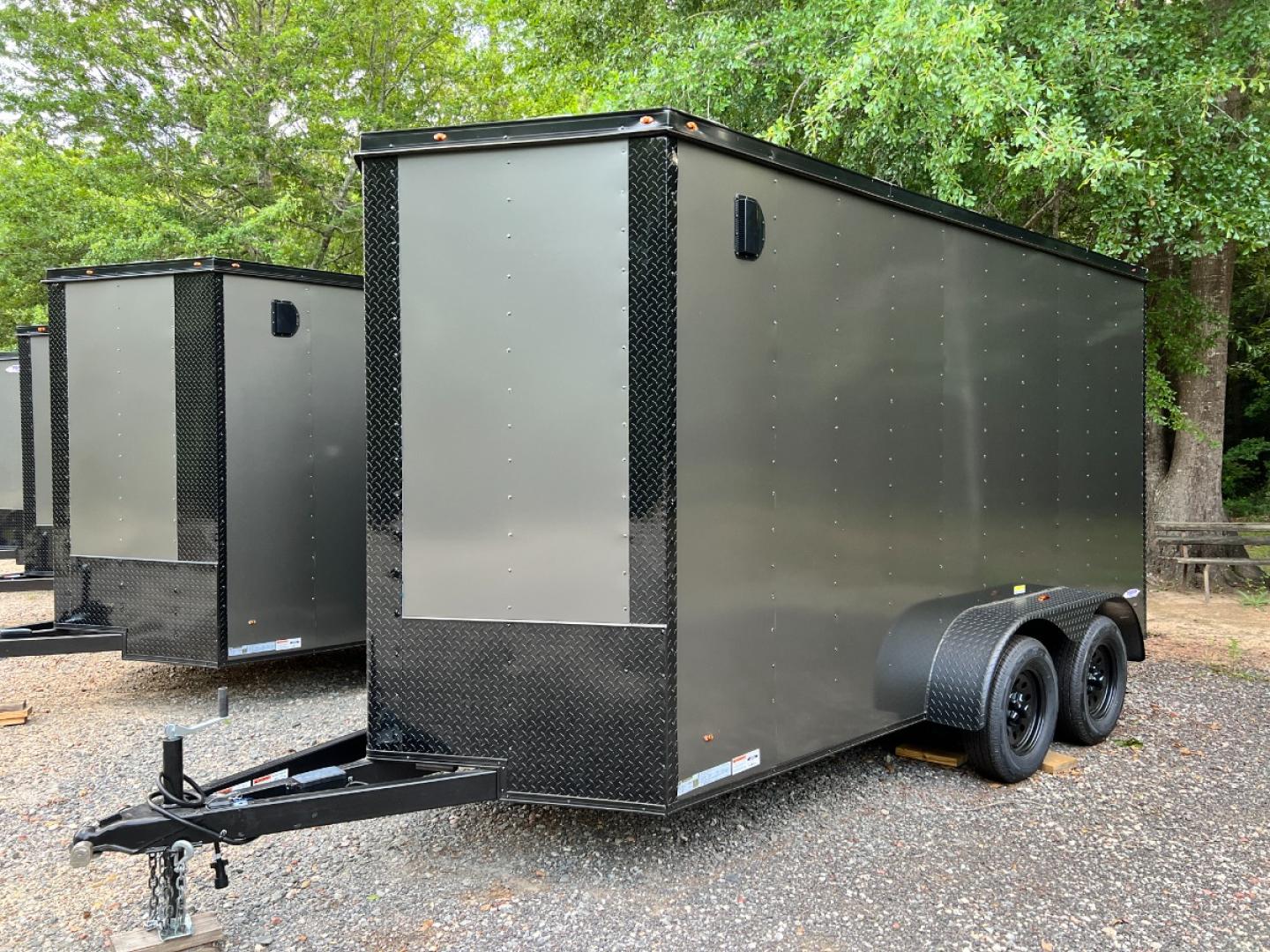 2023 Charcoal Metallic w/Black Out Pkg. Freedom Trailers 6ft X 14ft Tandem , located at 1330 Rainey Rd., Macon, 31220, (478) 960-1044, 32.845638, -83.778687 - Photo#16