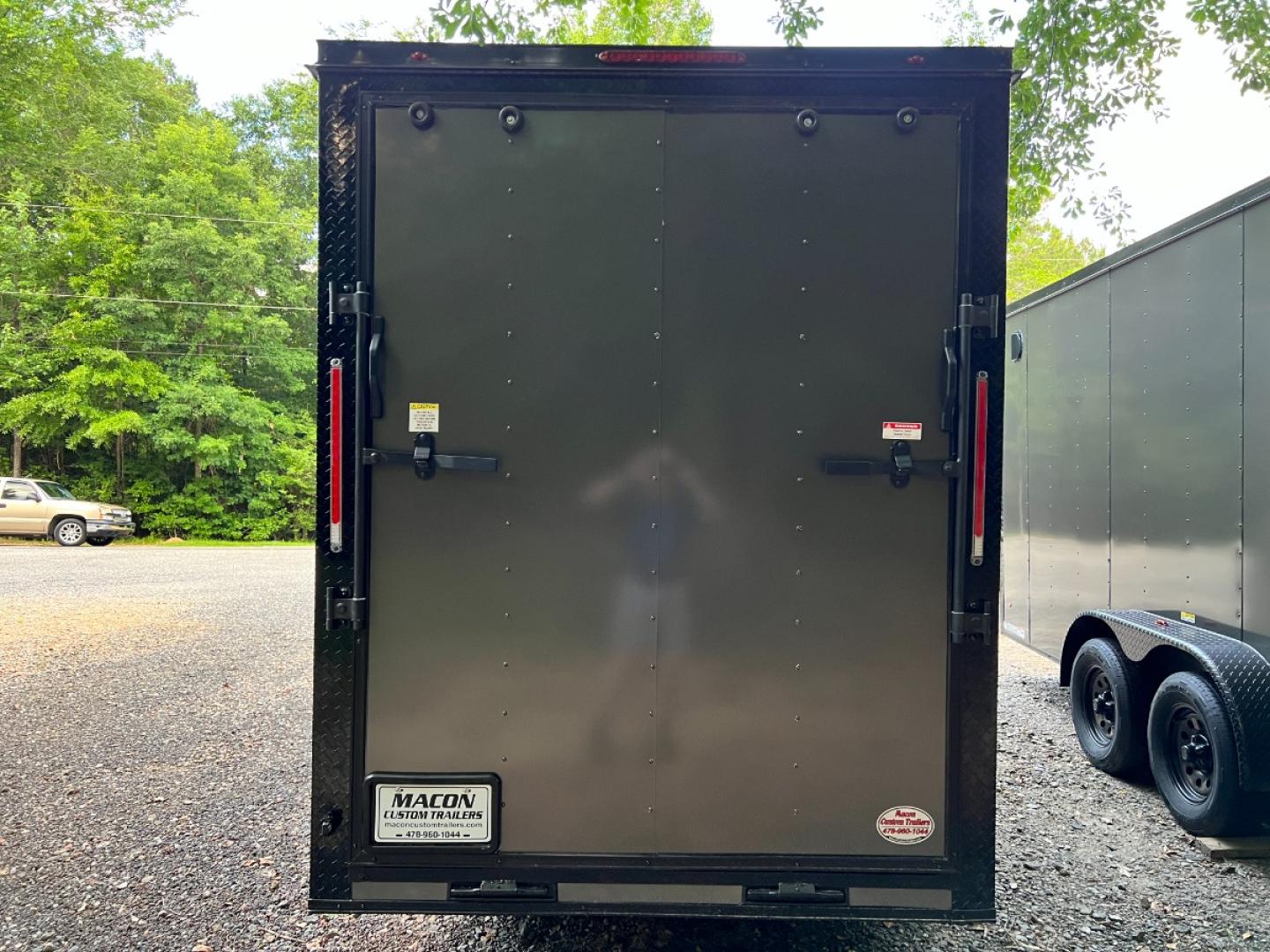 2023 Charcoal Metallic w/Black Out Pkg. Freedom Trailers 6ft X 14ft Tandem , located at 1330 Rainey Rd., Macon, 31220, (478) 960-1044, 32.845638, -83.778687 - Brand New 2023 "Top of the Line" Freedom Brand Trailer Made in South Ga. Compact Size, Great for Tools or Cycle's! Awesome 6ft X 14ft Tandem Enclosed Cycle Hauler & Cargo Trailer! Taller Inside Height is 7ft 2" Tall Inside & the Ramp Door Clearance is 6ft 8" at the Back! .080 Thick Metallic - Photo#7