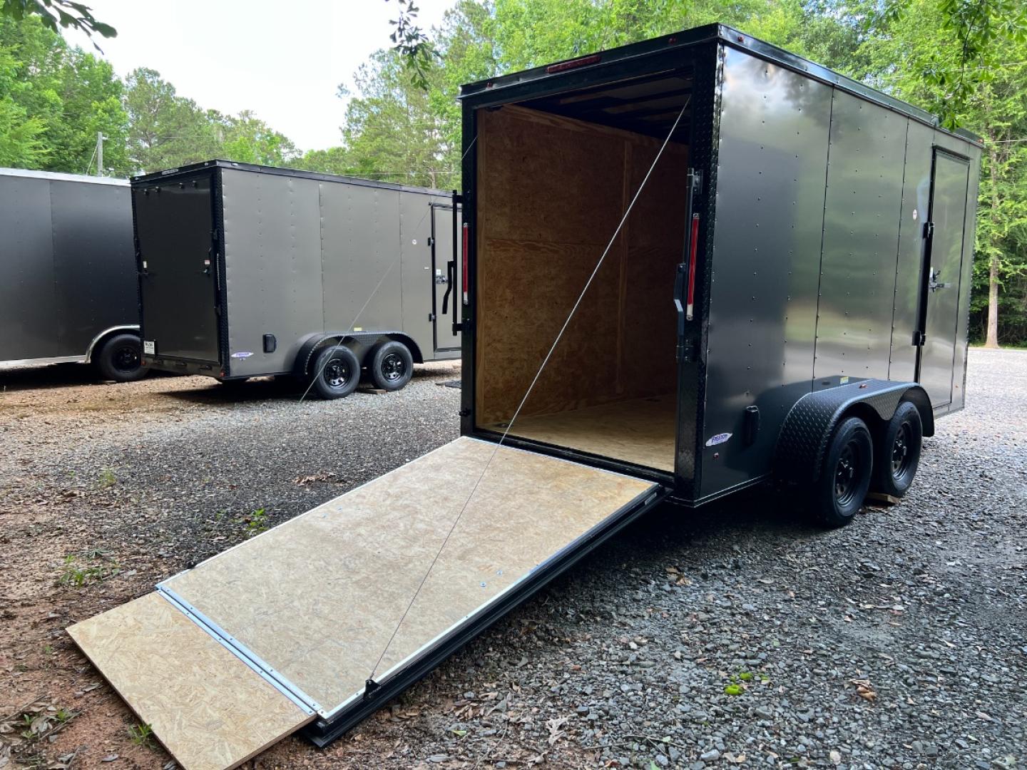 2023 Charcoal Metallic w/Black Out Pkg. Freedom Trailers 6ft X 14ft Tandem , located at 1330 Rainey Rd., Macon, 31220, (478) 960-1044, 32.845638, -83.778687 - Photo#8