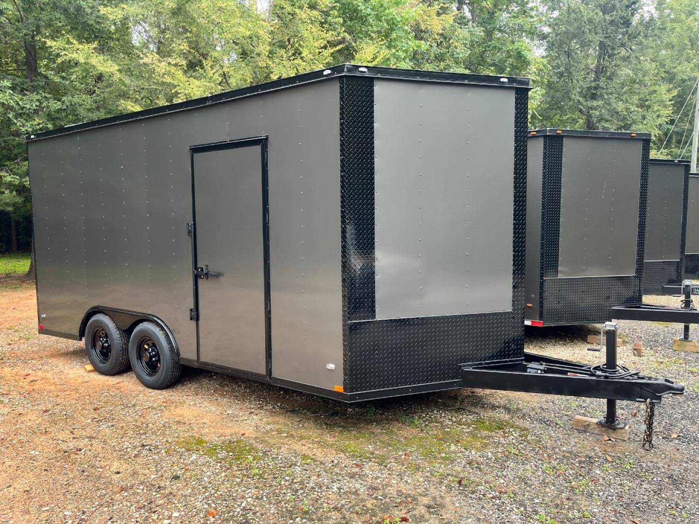 2024 .080 Charcoal Elite Cargo 8.5ft X 16ft Tandem , located at 1330 Rainey Rd., Macon, 31220, (478) 960-1044, 32.845638, -83.778687 - Brand New 2024 Elite 8.5ft X 16ft Tandem Enclosed Cargo Trailer! Made by Elite Trailers, in Tifton, Ga! Larger 5k lb Axles! This is the Best Quality Trailer Built Today, in Georgia! .080 Thick Charcoal Metallic Skin, with the Black Out Pkg Trim! One Piece Rubber Roof, on top of 7/16" OSB, for a - Photo#19