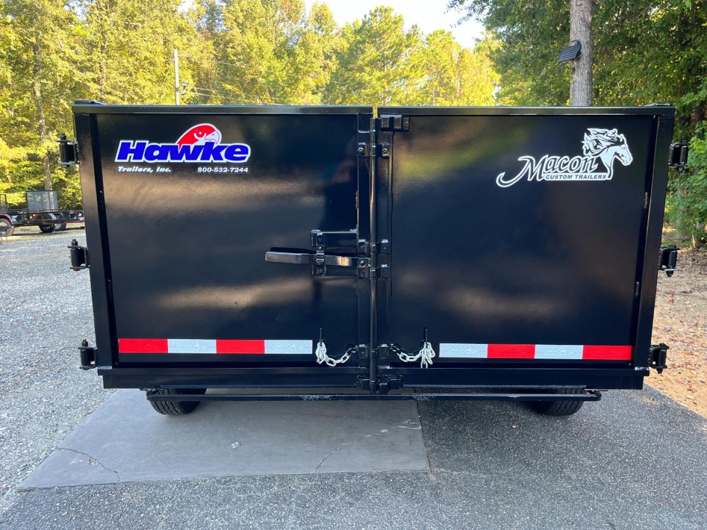 2023 Black Hawke 6ft X 12ft High Sided , located at 1330 Rainey Rd., Macon, 31220, (478) 960-1044, 32.845638, -83.778687 - Brand New 2023 Model 5 Ton Hawke Brand Dump Trailer! 6ft X 12ft and 3ft Tall Sides! Hawke Dump Trailers are Really Awesome & Heavy Duty! This Fantastic Quality is Seen Everywhere You Look! 36" Tall Solid Steel Plate Walls are Heavy Duty! Full Length Heavy Duty Tarp! 5 Ton Total Capacity, or 10 - Photo#3