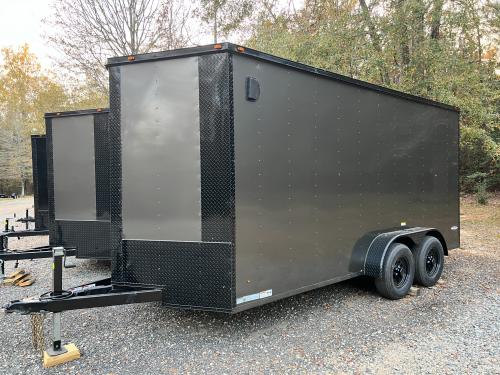 Fantastic Elite Cargo 7ft X 16ft Tandem Cargo Trailer, 7ft 6" Tall, 6 D Rings, Loaded Out!