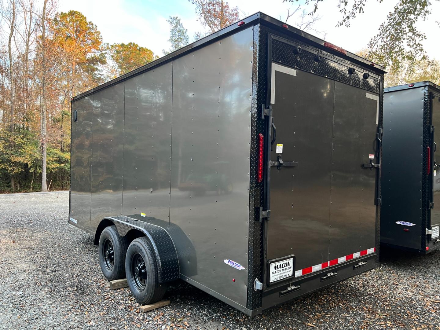 2024 .080 Charcoal Elite Cargo 7ft X 16ft Tandem 5K lb Axles! , located at 1330 Rainey Rd., Macon, 31220, (478) 960-1044, 32.845638, -83.778687 - Brand New "Top of the Line" Elite Cargo Trailer, Made in South Ga. Built in June 2024! Awesome 7ft X 16ft Tandem Enclosed Cycle Hauler & Cargo Trailer! Taller Inside Height is 7ft 6" Tall Inside & the Ramp Door Clearance is 7ft, at the Back Door! Up-Graded Larger 5k lb Dexter Brake Axles! Larg - Photo#3