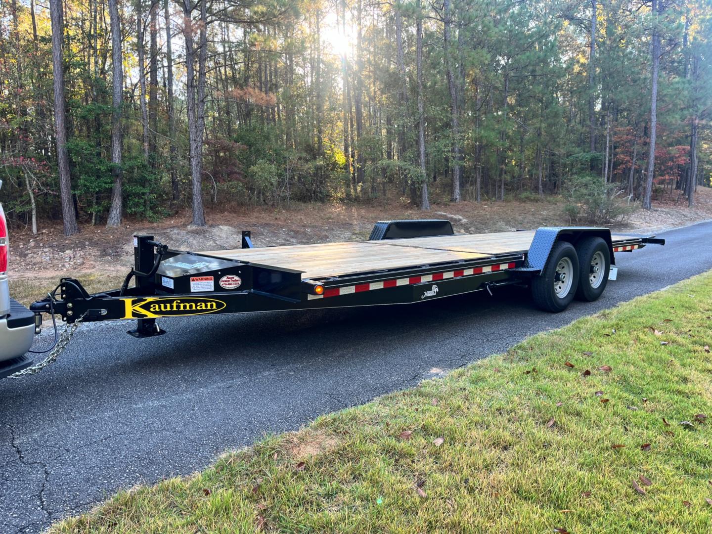 2023 Black Kaufman Trailers 7ft X 22ft Tilt Bed , located at 1330 Rainey Rd., Macon, 31220, (478) 960-1044, 32.845638, -83.778687 - Brand New 2023 Model "Top of the Line" Kaufman Brand 7ft X 22ft Includes the 14ft Tilt Bed at Rear! 8ft Fixed Front Deck! 7 Ton Tilt Bed Flatbed BobCat & Equipment Trailer! Haul Your Truck, Tractor, BobCat, Mini-Excavator, UTV's, ATV's Etc. Tandem 7,000lb Dexter Axles, Electric Brakes on Both Ax - Photo#0