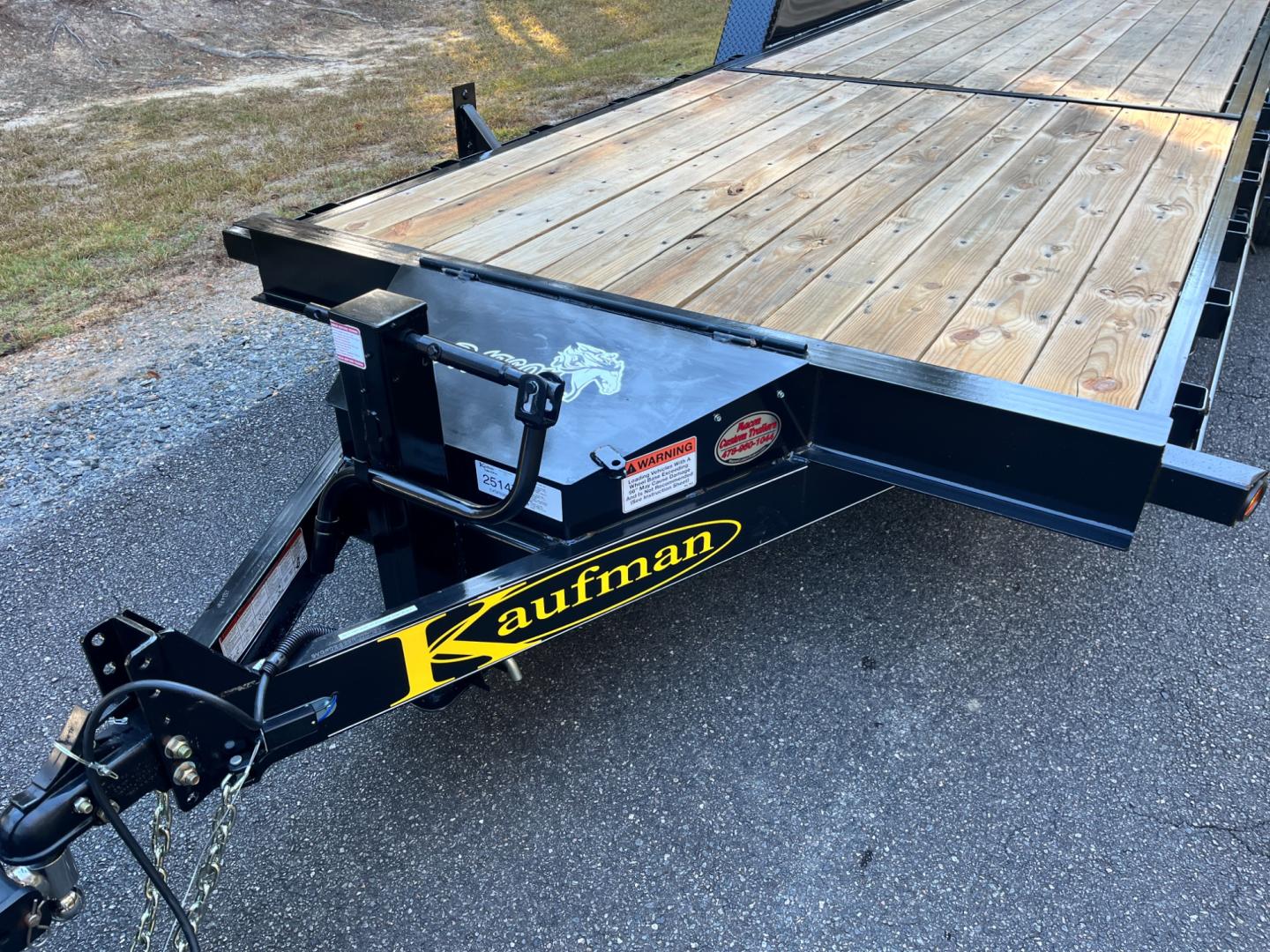 2023 Black Kaufman Trailers 7ft X 22ft Tilt Bed , located at 1330 Rainey Rd., Macon, 31220, (478) 960-1044, 32.845638, -83.778687 - Brand New 2023 Model "Top of the Line" Kaufman Brand 7ft X 22ft Includes the 14ft Tilt Bed at Rear! 8ft Fixed Front Deck! 7 Ton Tilt Bed Flatbed BobCat & Equipment Trailer! Haul Your Truck, Tractor, BobCat, Mini-Excavator, UTV's, ATV's Etc. Tandem 7,000lb Dexter Axles, Electric Brakes on Both Ax - Photo#2