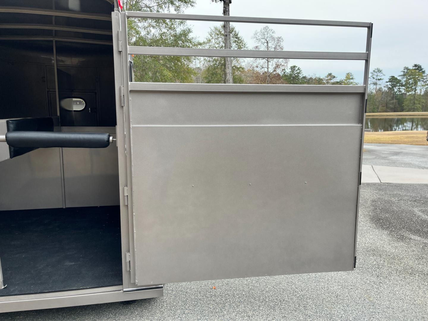 2024 Pewter Metallic Bee Trailers 2 Horse Straight Load Wrangler , located at 1330 Rainey Rd., Macon, 31220, (478) 960-1044, 32.845638, -83.778687 - Sold Special Order Only! Brand New Bee Brand 2 Horse Straight Load Wrangler Series Trailer. Super Deluxe 6ft X 10ft Outside Model is 7ft Tall for Larger Horses too! Made Using Rust Resistant Galvanneal Steel Made in USA! Escape Door and Huge Tack Area, w/Sliding Saddle Rack! Tandem 3,500lb Spri - Photo#12