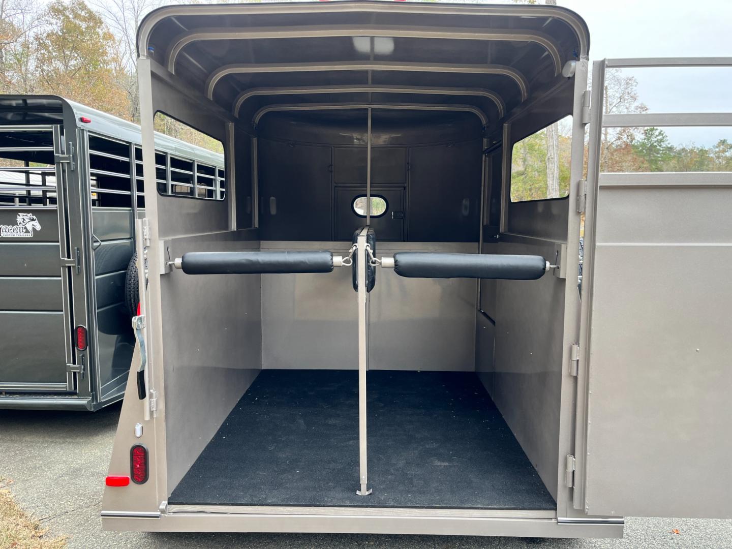 2024 Pewter Metallic Bee Trailers 2 Horse Straight Load Wrangler , located at 1330 Rainey Rd., Macon, 31220, (478) 960-1044, 32.845638, -83.778687 - Sold Special Order Only! Brand New Bee Brand 2 Horse Straight Load Wrangler Series Trailer. Super Deluxe 6ft X 10ft Outside Model is 7ft Tall for Larger Horses too! Made Using Rust Resistant Galvanneal Steel Made in USA! Escape Door and Huge Tack Area, w/Sliding Saddle Rack! Tandem 3,500lb Spri - Photo#13