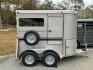 2024 Pewter Metallic Bee Trailers 2 Horse Straight Load Wrangler , located at 1330 Rainey Rd., Macon, 31220, (478) 960-1044, 32.845638, -83.778687 - Sold Special Order Only! Brand New Bee Brand 2 Horse Straight Load Wrangler Series Trailer. Super Deluxe 6ft X 10ft Outside Model is 7ft Tall for Larger Horses too! Made Using Rust Resistant Galvanneal Steel Made in USA! Escape Door and Huge Tack Area, w/Sliding Saddle Rack! Tandem 3,500lb Spri - Photo#1