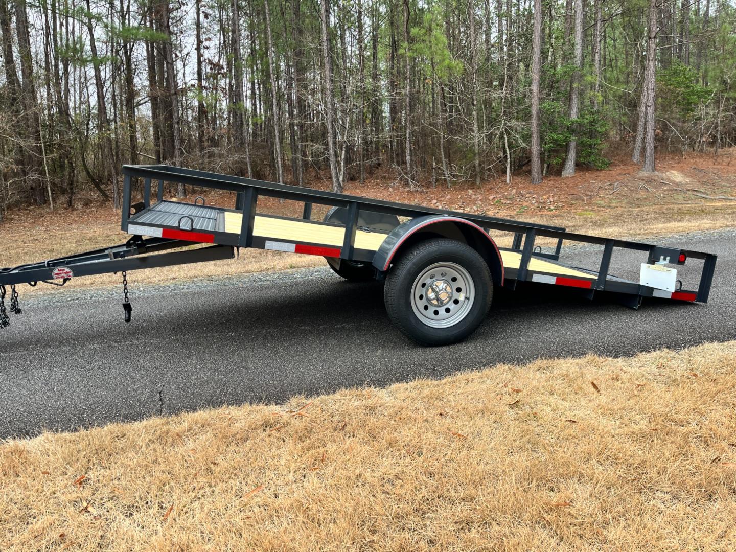 2023 Dark Gray Macon Custom Trailers 6ft X 12ft Tilt Bed , located at 1330 Rainey Rd., Macon, 31220, (478) 960-1044, 32.845638, -83.778687 - Photo#0