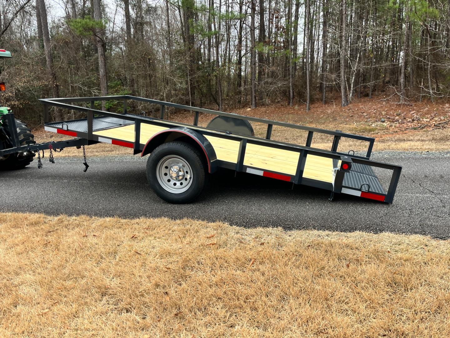 2023 Dark Gray Macon Custom Trailers 6ft X 12ft Tilt Bed , located at 1330 Rainey Rd., Macon, 31220, (478) 960-1044, 32.845638, -83.778687 - Photo#12