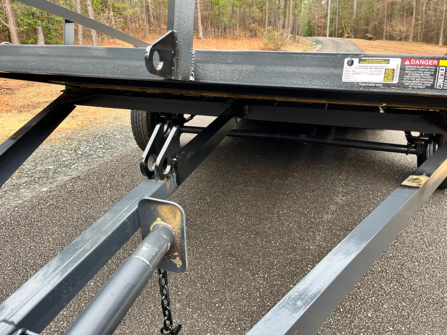 2023 Dark Gray Macon Custom Trailers 6ft X 12ft Tilt Bed , located at 1330 Rainey Rd., Macon, 31220, (478) 960-1044, 32.845638, -83.778687 - Photo#15