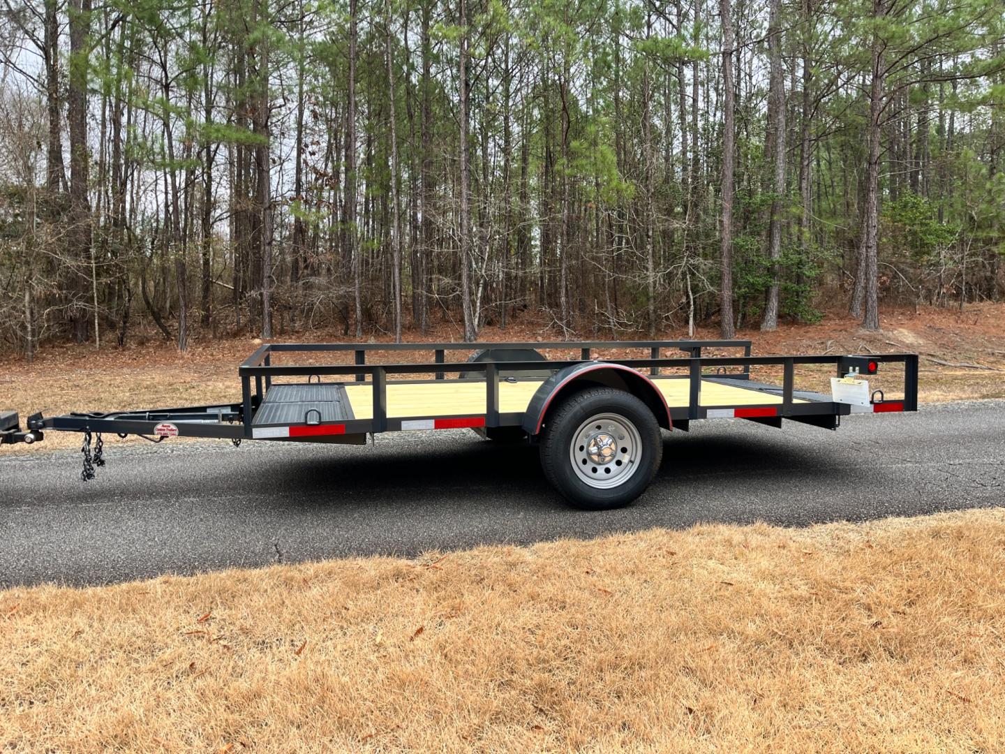 2023 Dark Gray Macon Custom Trailers 6ft X 12ft Tilt Bed , located at 1330 Rainey Rd., Macon, 31220, (478) 960-1044, 32.845638, -83.778687 - Photo#2