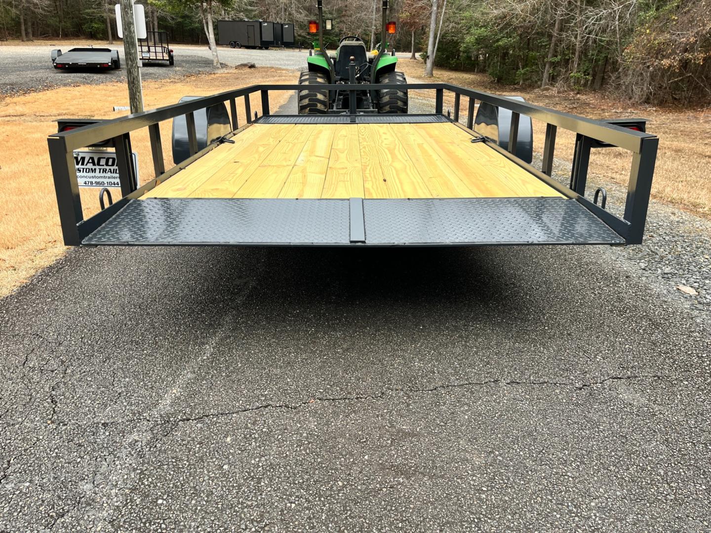 2023 Dark Gray Macon Custom Trailers 6ft X 12ft Tilt Bed , located at 1330 Rainey Rd., Macon, 31220, (478) 960-1044, 32.845638, -83.778687 - Photo#4