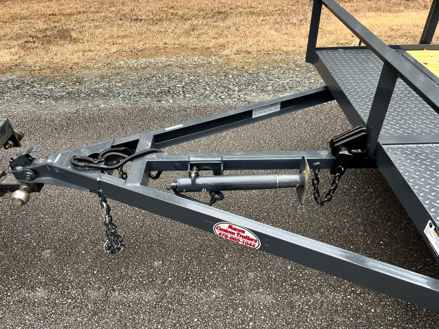 2023 Dark Gray Macon Custom Trailers 6ft X 12ft Tilt Bed , located at 1330 Rainey Rd., Macon, 31220, (478) 960-1044, 32.845638, -83.778687 - Photo#8