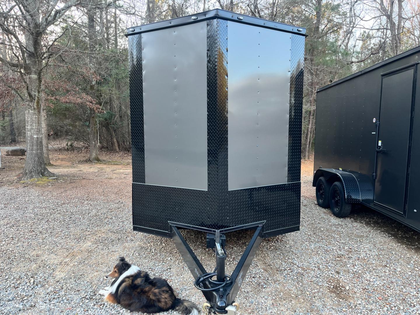 2024 .080 Charcoal Metallic w/Black Out Pkg. Elite Cargo 7ft X 14ft Tandem , located at 1330 Rainey Rd., Macon, 31220, (478) 960-1044, 32.845638, -83.778687 - Brand New 2024 "Top of the Line" Elite Cargo Brand Trailer Made in South Ga. Awesome 7ft X 14ft Tandem Enclosed Cycle Hauler & Cargo Trailer! Taller Inside Height is 7ft 6" Tall Inside & Ramp Door Clearance is 7ft! .080 Thick Metallic Charcoal Aluminum Skin is Awesome! Black Out Pkg Trim, Wider - Photo#7