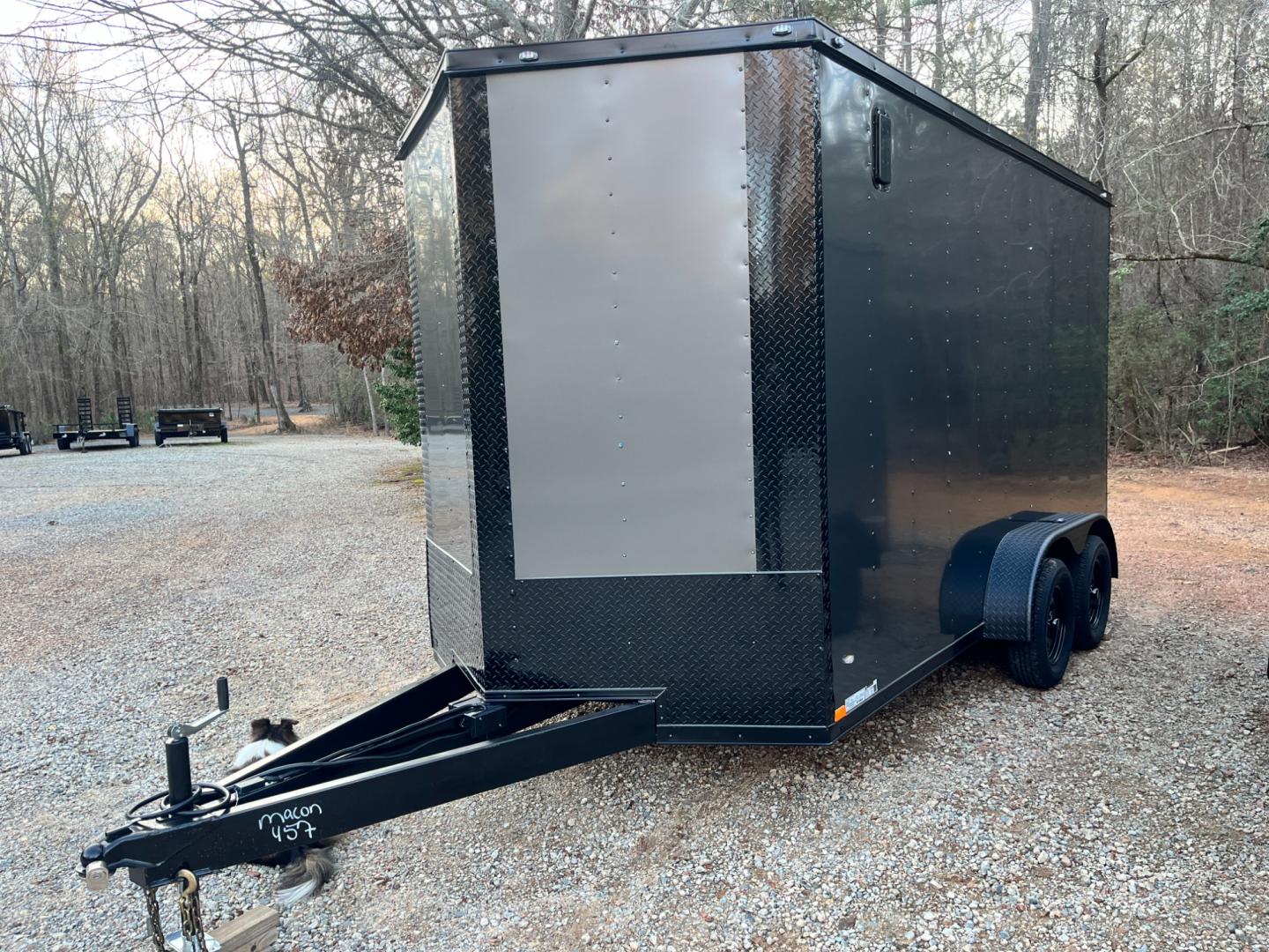 2024 .080 Charcoal Metallic w/Black Out Pkg. Elite Cargo 7ft X 14ft Tandem , located at 1330 Rainey Rd., Macon, 31220, (478) 960-1044, 32.845638, -83.778687 - Brand New 2024 "Top of the Line" Elite Cargo Brand Trailer Made in South Ga. Awesome 7ft X 14ft Tandem Enclosed Cycle Hauler & Cargo Trailer! Taller Inside Height is 7ft 6" Tall Inside & Ramp Door Clearance is 7ft! .080 Thick Metallic Charcoal Aluminum Skin is Awesome! Black Out Pkg Trim, Wider - Photo#8