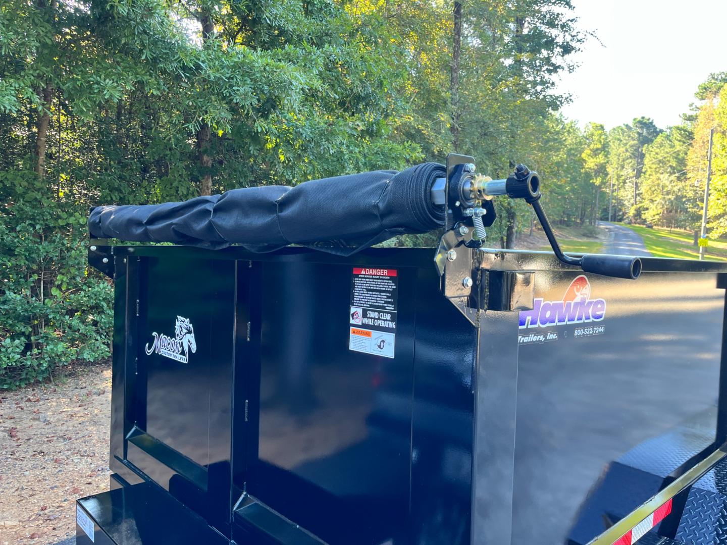 2023 Black Hawke 6ft X 12ft High Sided , located at 1330 Rainey Rd., Macon, 31220, (478) 960-1044, 32.845638, -83.778687 - Brand New 5 Ton 2023 Model Hawke Brand, 6ft X 12ft Dump Trailer! Hawke Dump Trailers are Really Awesome & Heavy Duty! This Fantastic Quality is Seen Everywhere You Look! Extra Height 36" Tall Solid Steel Plate Walls are Heavy Duty! Full Length Heavy Duty Tarp! 5 Ton Total Capacity, or 10,000lbs - Photo#8