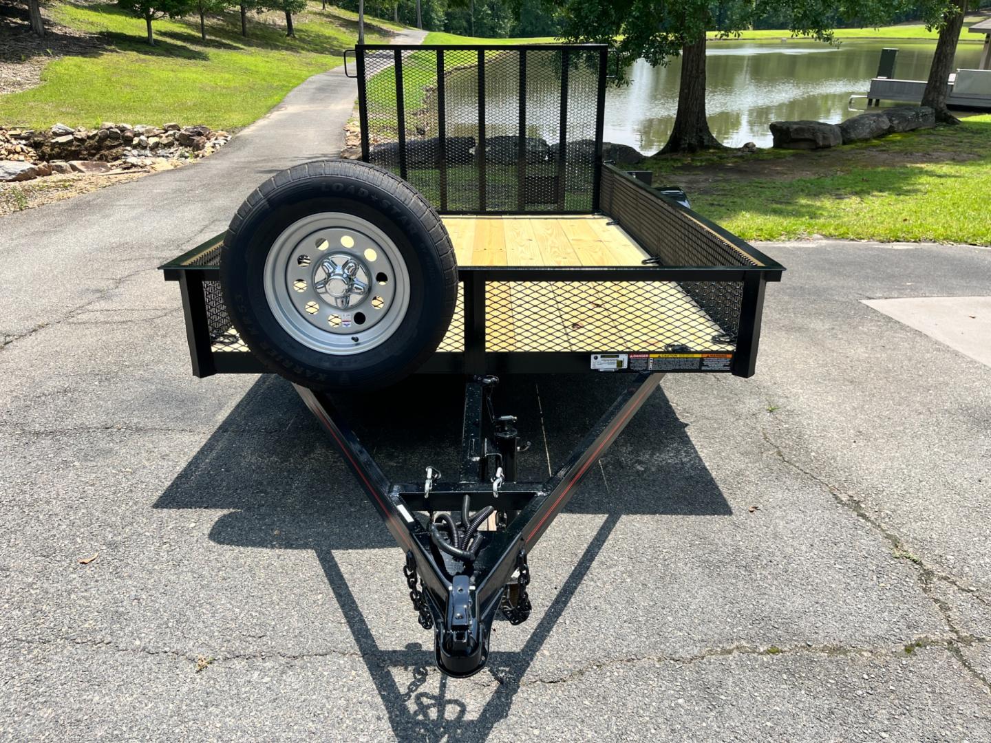 2024 Black Macon Custom Trailers 6ft X 12ft w/Beavertail , located at 1330 Rainey Rd., Macon, 31220, (478) 960-1044, 32.845638, -83.778687 - Photo#1