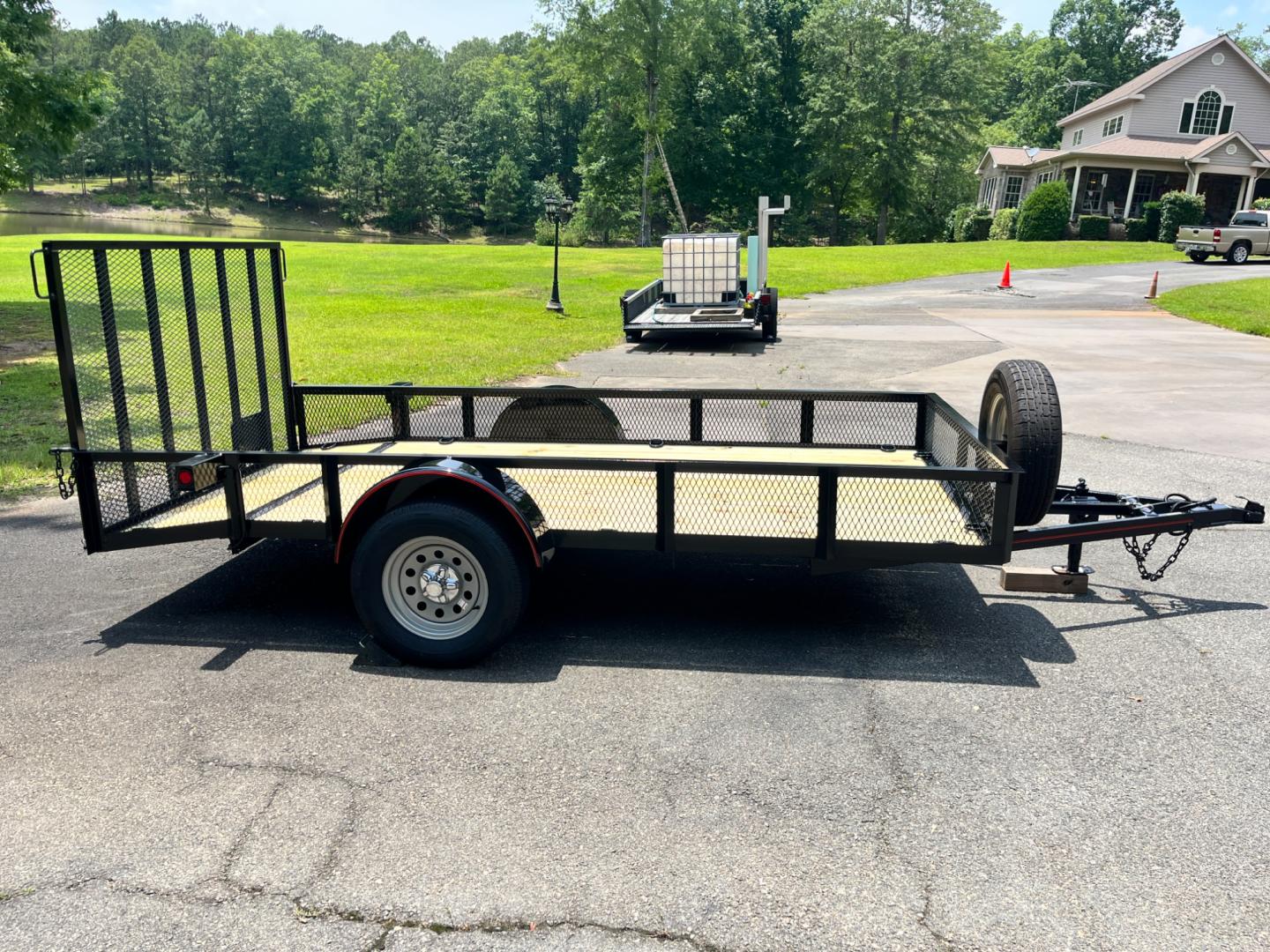 2024 Black Macon Custom Trailers 6ft X 12ft w/Beavertail , located at 1330 Rainey Rd., Macon, 31220, (478) 960-1044, 32.845638, -83.778687 - Photo#3