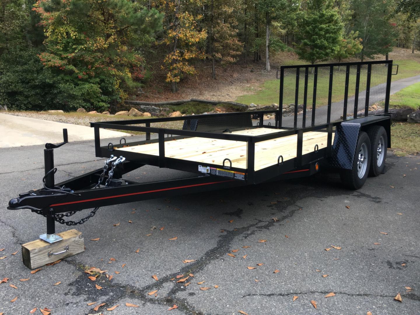 2023 Black Macon Custom Trailers 6.5ft X 14ft Tandem Utility , located at 1330 Rainey Rd., Macon, 31220, (478) 960-1044, 32.845638, -83.778687 - 6ft 6" Wide X 14ft Tandem Long Utility Trailer, is Really Loaded Out! 24" Beavertail Floor at the Rear, Makes it Easy to Load! Haul Lawn Tractor, Lawn Mowers, Landscaping Equipment, Water Tanks, ATV's, Etc. Two 3,500 lb Axle, 7 Pin Connector, Heavy Duty Diamond Plate Fenders! Heavy Duty Construc - Photo#9