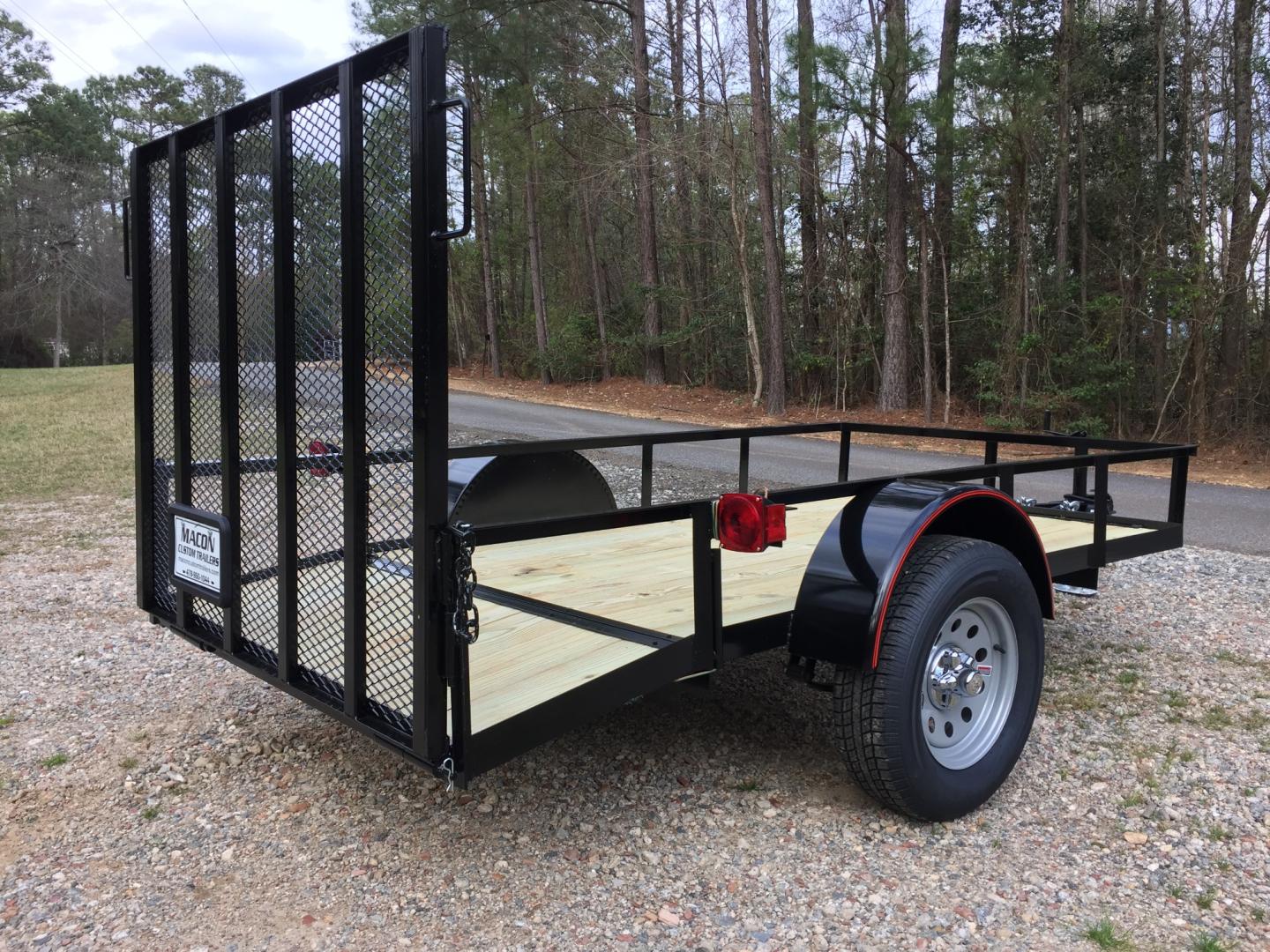 2024 Black Macon Custom Utility & Landscape , located at 1330 Rainey Rd., Macon, 31220, (478) 960-1044, 32.845638, -83.778687 - Deluxe 5ft Wide X 10ft Long Utility Trailer is Really Loaded Out! Brand New, 2024 Year Model Trailer! 24" Beavertail Floor at the Rear, Makes it Easy to Load! Haul Lawn Tractor, Lawn Mowers, Landscaping Equipment, Water Tanks, ATV's, Etc. 3,500 lb Axle, 7 Pin Connector Heavy Duty with 2" X 3" - Photo#1