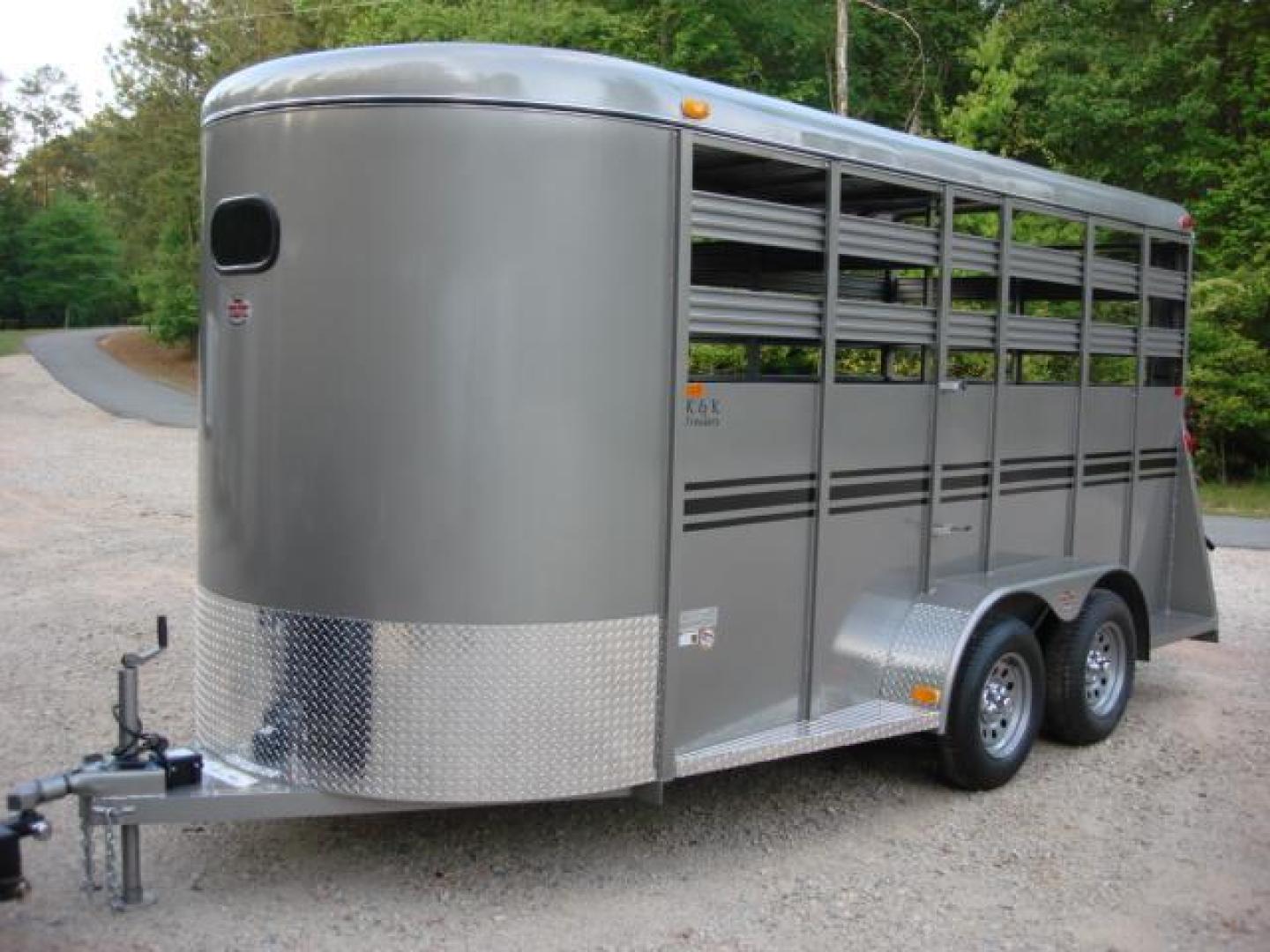 2022 Pewter Metallic! Bee Trailers Horse & Livestock , located at 1330 Rainey Rd., Macon, 31220, (478) 960-1044, 32.845638, -83.778687 - This Trailer is on Order Now! Brand New 4 Horse & Livestock Trailer 7ft Tall with Mats Made by Bee Trailers, in South, Georgia! Haul Up to 4 Horses in Style! 7ft Tall Interior Height for Hauling Horses, Cows, Goats, Pigs, Sheep, Whatever! 6ft X 16ft is the Perfect Size. Haul All Your Animals W - Photo#15