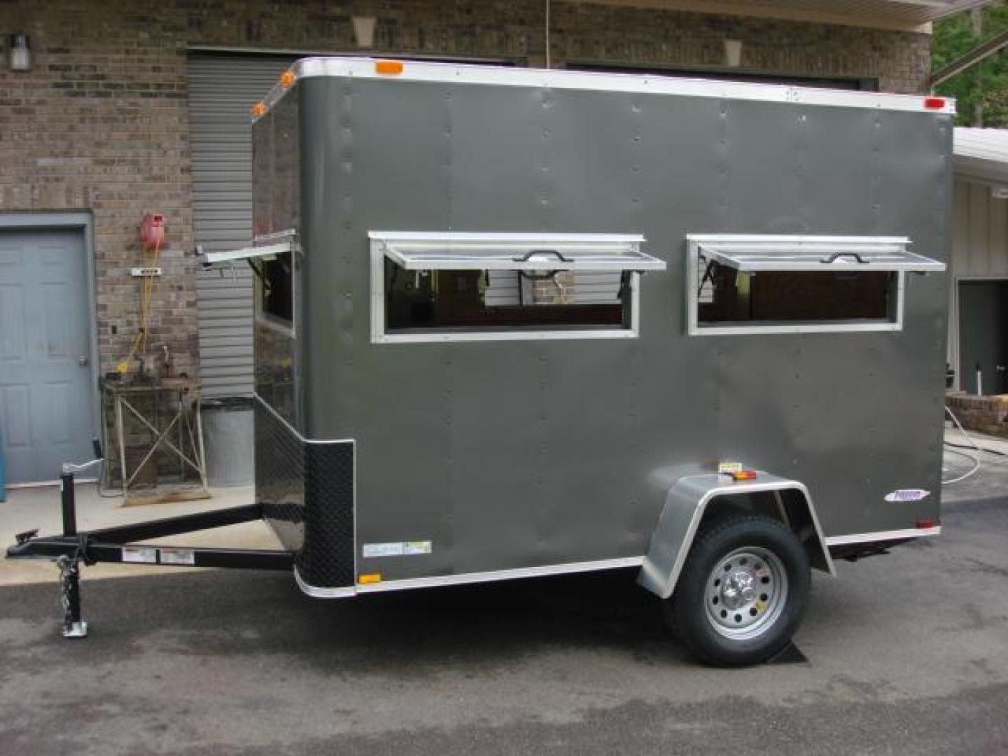 2023 Charcoal Metallic Freedom 6ft X 10ft Hunting Trailer , located at 1330 Rainey Rd., Macon, 31220, (478) 960-1044, 32.845638, -83.778687 - We Sold This Trailer to a Customer in Tennessee, for His Handicapped Son to Hunt Inside! We Could Special Order You One in About 6 Weeks! Call for Current Price! This Price can Vary! Brand New Enclosed Hunting Trailer! Haul Your ATV and Then Hunt From The Same Trailer! Stay Warm & Dry Whil - Photo#3